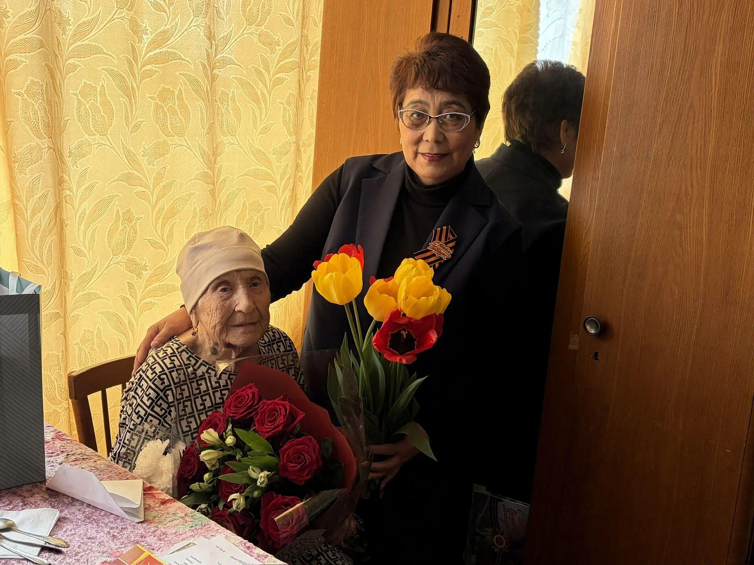 Поздравление вдовы участника В.О.В.